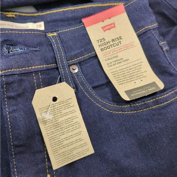 2x👯‍♀️Host Pick⚡️Levi's 725 High Rise Bootcut Jeans - Picture 8 of 15